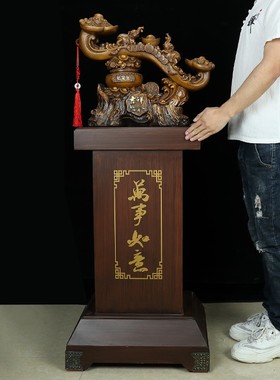 大号吉象如意聚宝k盆摆件中式客厅乔迁新居礼物酒柜招财装饰工艺