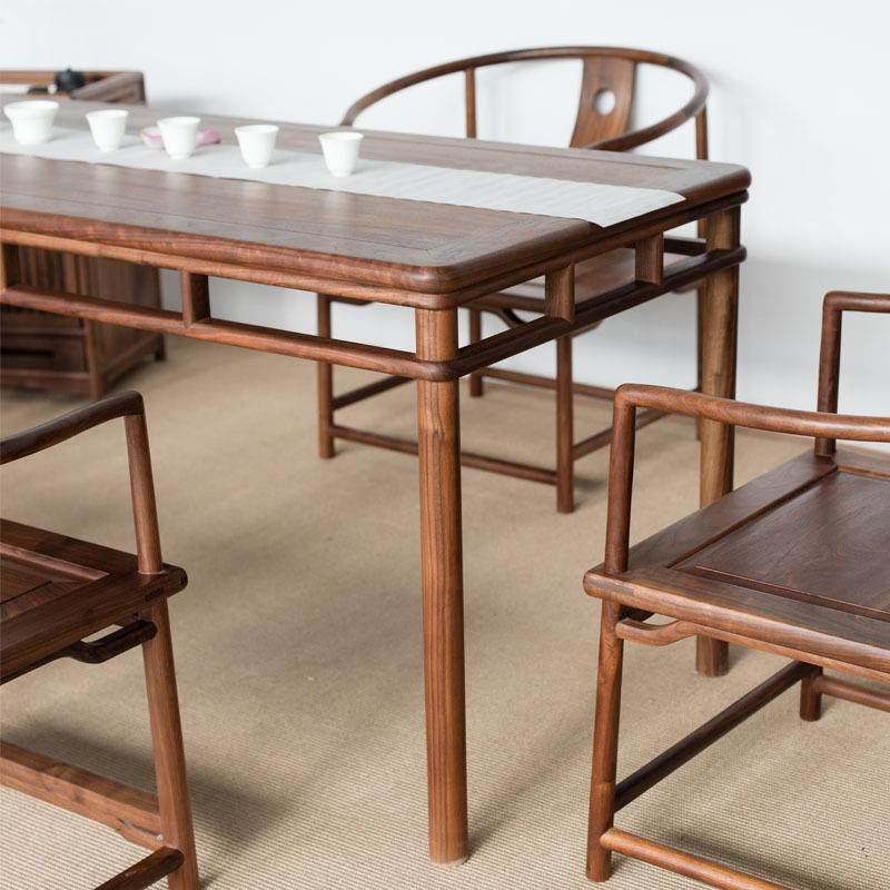 阳台茶桌老榆木茶桌椅组合简约实木禅意泡茶台小户型,淘宝优惠券,粉丝福利购,淘宝优惠卷