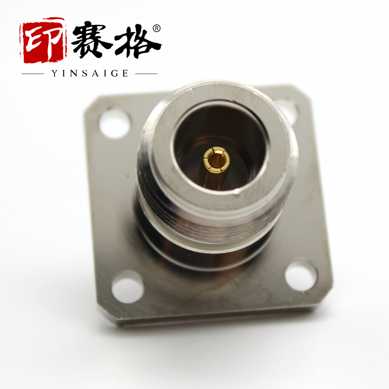 n转sma转接头四孔方板法兰带防水圈N转SMA-KKF固定面板n母转sma母 - 图2