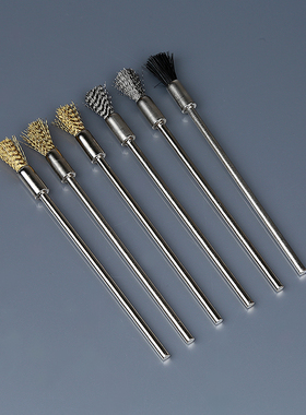钢丝刷笔刷工业用加长柄钢刷子清洁刷尼龙铜丝刀刷除锈打磨100mm