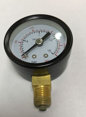 y-40 0-16bar 0-230psi 外壳直径40mm - 42mm 螺纹m10x1 压力表