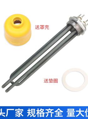 DN40发绿电热管耐水垢发热管316L加厚耐腐蚀热导油水箱电加热管棒