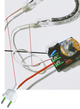 AC220V 500W调光板调压调温调速开关 500W调速器 38*50 可定制