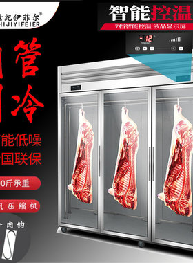 挂肉展示柜冷藏冷冻鲜肉柜t单门双门玻璃门定制不锈钢保温直冷智