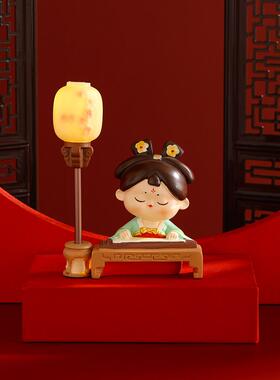 唐宫夜宴情绪稳定桌面古风女仆文创摆件办公室工作站装饰生日礼物