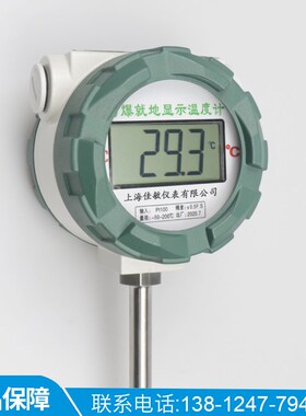 就地数字显示温度计仪表电子工业显示 高精度pt100 防水防爆铝壳