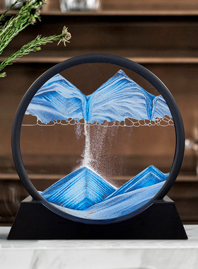 流沙画摆a件创意艺术沙漏家居客厅酒柜电视柜办公室轻奢装饰品礼