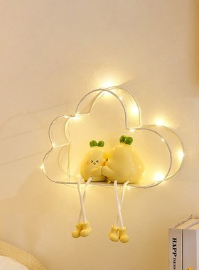 创意吊脚娃娃儿童房墙面装饰品客厅卧室电视背景墙上W遮挡遮丑壁