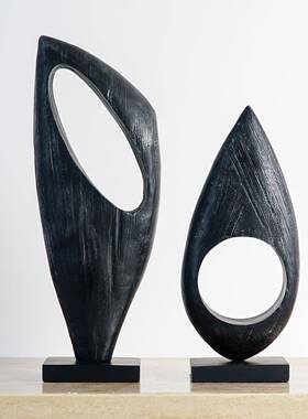 MQP轻奢工家居饰品创件意玄关装饰摆客厅办公家室居好物树脂艺品