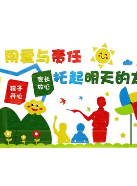 幼儿园墙面装饰环创主题墙环境布置材I料托管班级中心文化墙教室