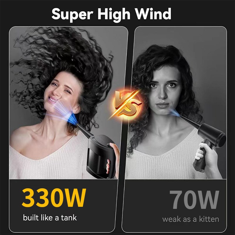 Cross-border new high-power handheld wired dust blower set to clean computer case portable car dust collector