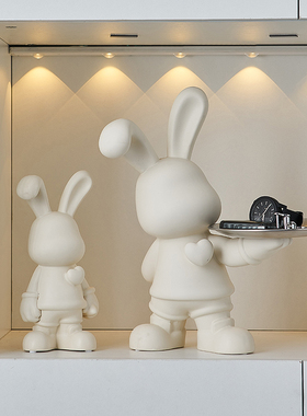 奶油风钥匙收纳摆件入户玄x关客厅电视柜装饰乔迁新居送礼