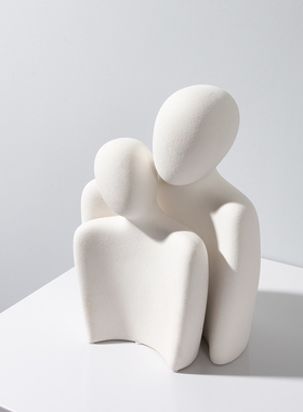 简约北欧极简人物几何艺术摆件样板H房橱窗售楼处酒店软装饰品