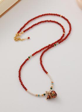 原创新中式葫芦串珠项链
