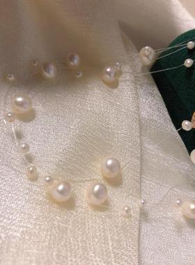 天然淡水珍珠满天星项链