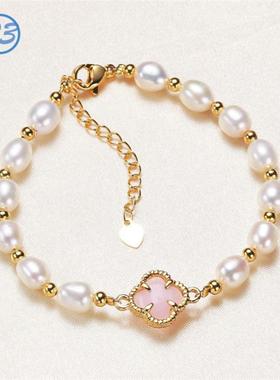 高品质淡水珍珠手链可调节