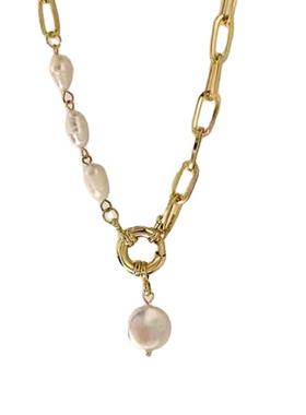 复古巴洛克拼接珍珠项链