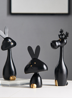 简约酒柜装饰g品摆件轻奢家居玄关客厅电视柜样板房工艺品摆设