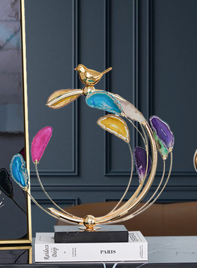 创意北欧轻奢家居摆饰客厅装饰电视柜壁橱玄关P样板间摆设乔迁新