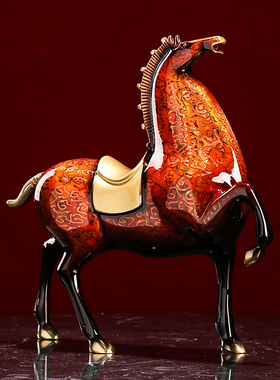 纯铜马摆件招g财八客厅书房玄关办公室生肖马乔迁新居装饰礼品