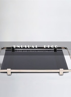 S简约样板间卧室飘窗t组合摆件水晶留声机茶几搭配饰品