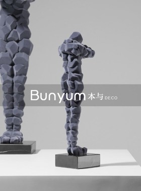 轻奢高档人物艺术品摆件样板y间酒店软装客厅玄关酒柜家居饰品