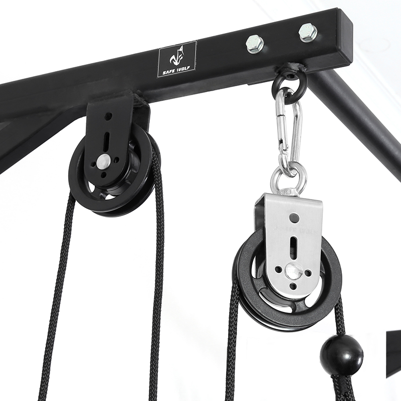 Fitness equipment pulley wire rope stainless steel hanging pulley aluminum alloy groove wheel nylon fitness equipment accessories