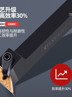 数控刀杆95度外圆车刀MVUNR2020K16/2525M16机夹尖刀车床仿形刀具