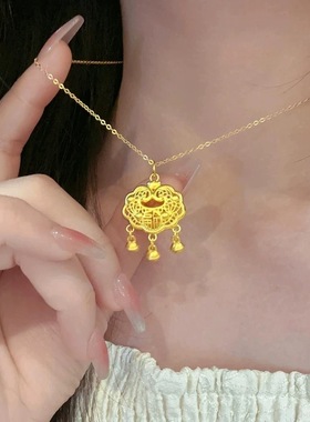 金店款沙金经典款吉祥如意吊坠