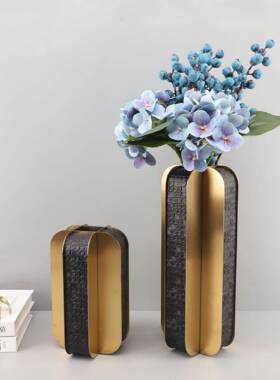 现代极0415简皮房革金属花样板房器电视柜书客玄关厅家居软装饰品