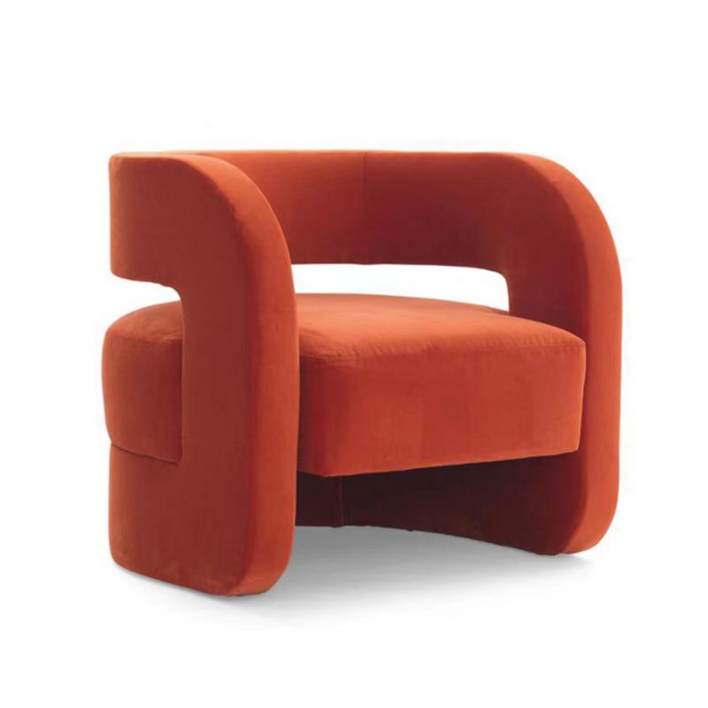 轻奢单椅曲弯板轻胶奢弯曲板木板扶手椅人异形板570合板 - 图3