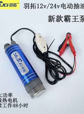 羽拓新款抽油泵12v24v直流电动加油机自吸大流量汽车加油泵柴油泵