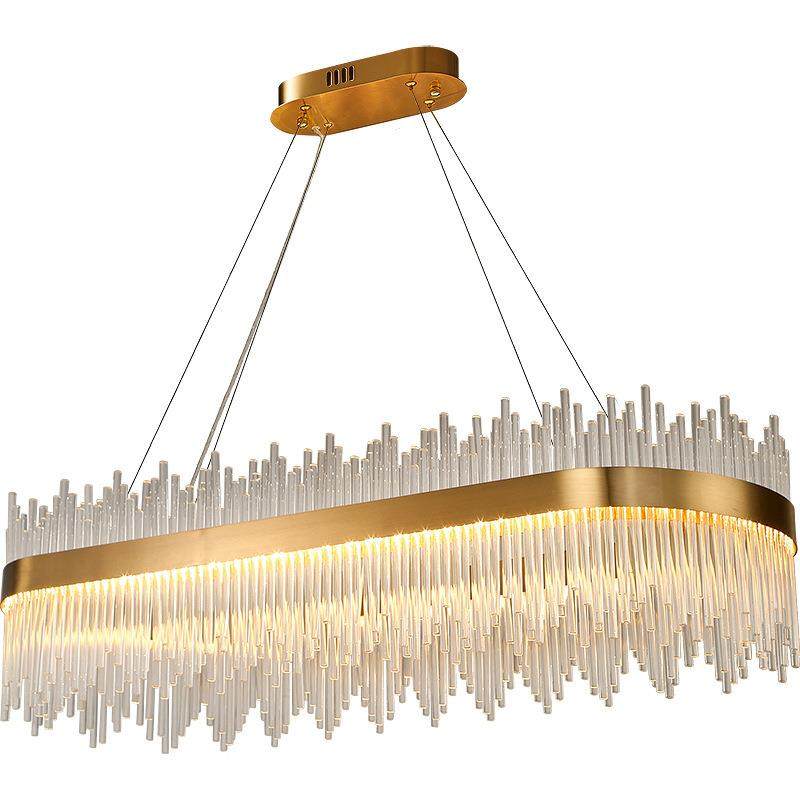 餐厅吊现代简约厅992灯具餐桌吧台气灯饰水晶长灯方形大客饭厅灯,淘宝优惠券,粉丝福利购,淘宝优惠卷