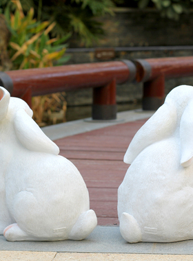 花园摆件户外园林景p观小品小区草坪绿化装饰造景庭院树脂动物