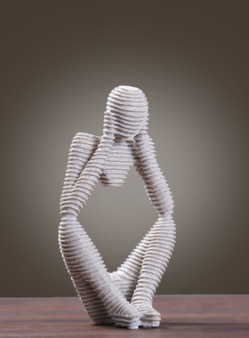 北欧简约抽象人物k雕塑办公室酒柜装饰品摆件客厅家居摆设工艺