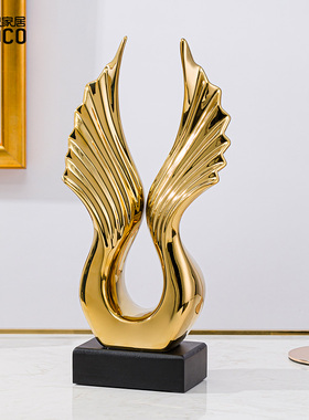 轻奢北厅摆件 简约家居创意艺术品电视柜S酒柜玄关装饰品