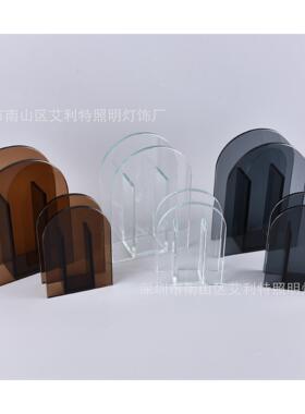 现代简约烟灰色插花玻璃花瓶_餐桌装饰花器家居桌面客厅玄关摆件