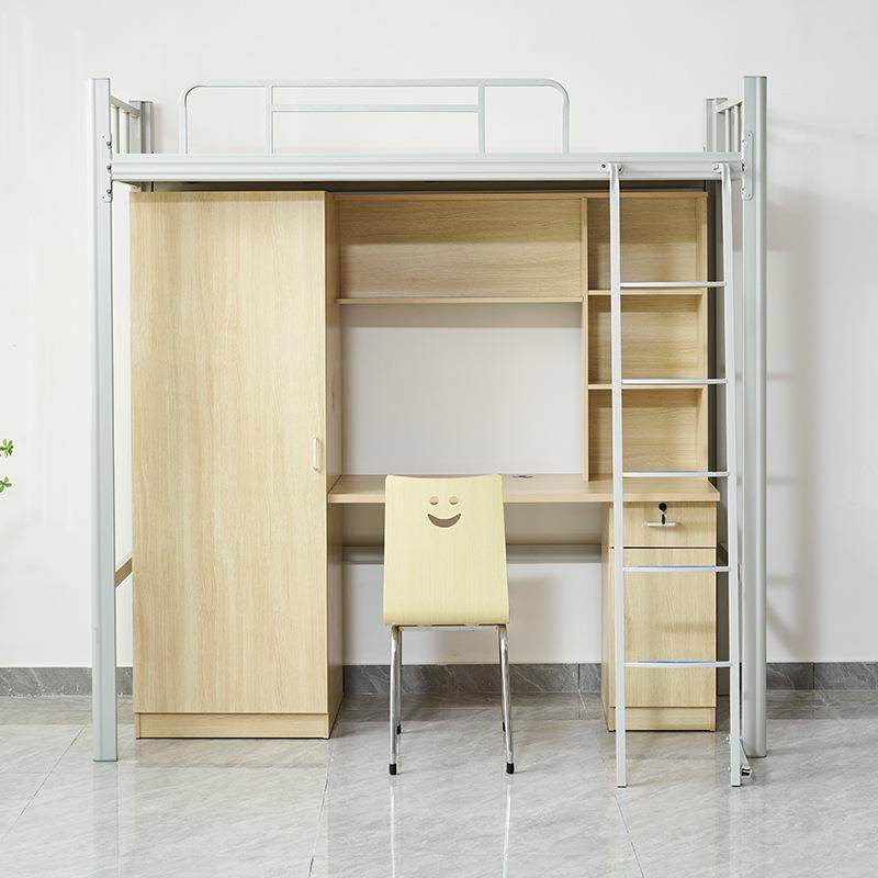 方管员工上床下宿舍公寓艺43床组合床铁床书桌架书桌一体上下厂床,淘宝优惠券,粉丝福利购,淘宝优惠卷