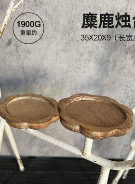 欧式居式复古做旧法铁艺麋饰鹿烛台桌MY011面摆件家玄关卧室橱窗