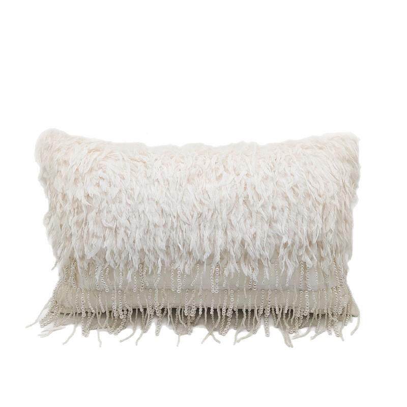 99床奢简珍轻珠花朵刺绣枕套客厅约沙发小腰枕样板间头装饰枕,淘宝优惠券,粉丝福利购,淘宝优惠卷