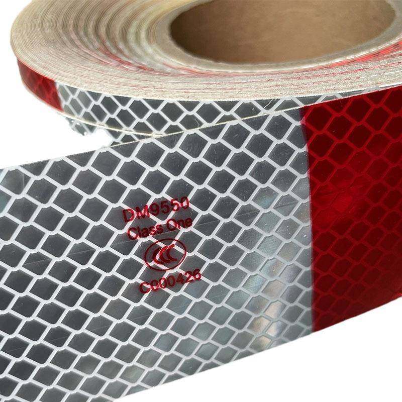 标道明1级车身贴识DM红白反光贴3C车身5反光车审反光条D796M950 - 图3