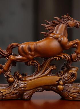 中式马摆7346件工艺品家居客厅办电酒桌柜博古架公室装视饰品马到