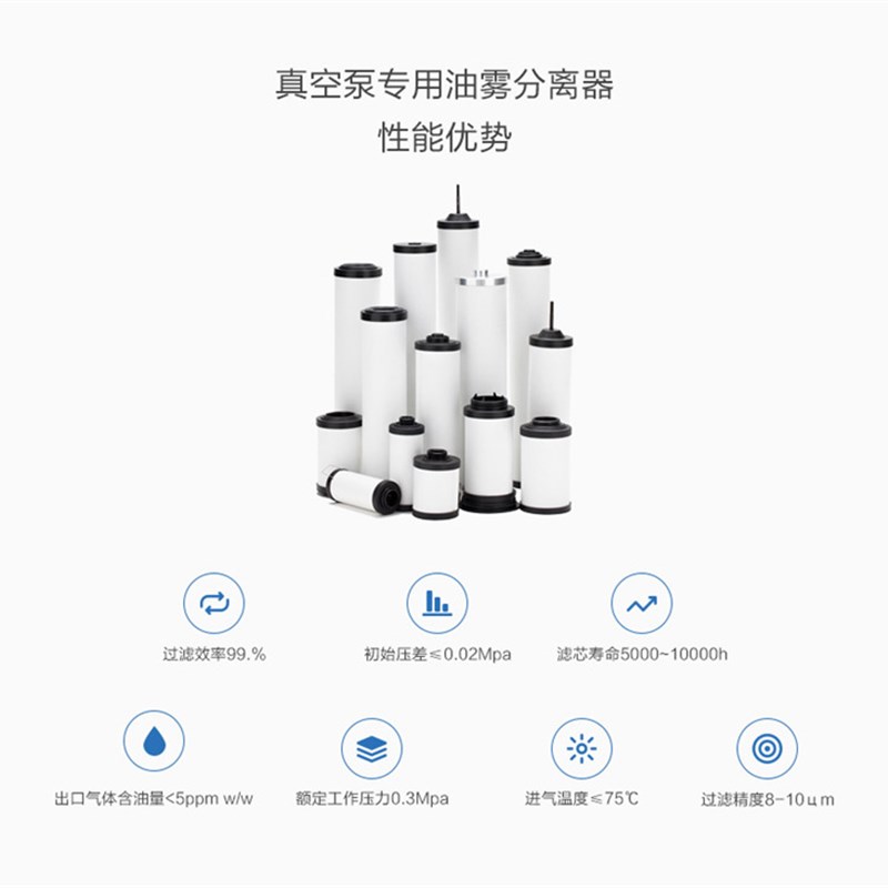莱宝真空泵SV10 SV16B油雾分离器 排气滤芯 油雾过滤器 71413280 - 图1