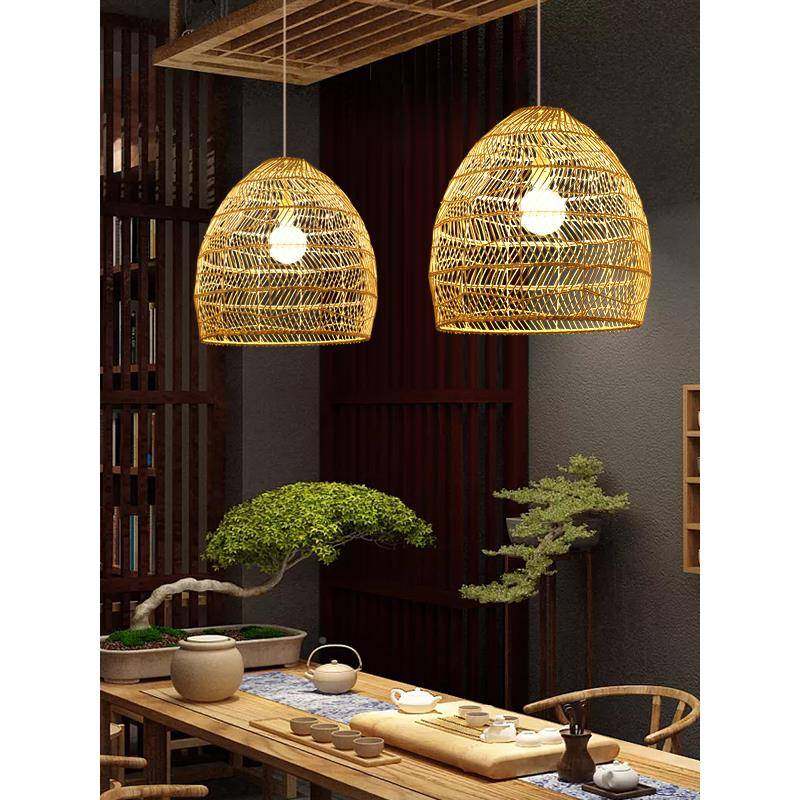 ?藤艺吊灯餐创意954个性宿厅吧台民球饭店圆形复古竹编鸟巢草帽装,淘宝优惠券,粉丝福利购,淘宝优惠卷