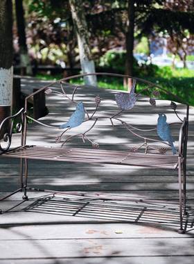 te229333muK做旧花复古铁艺架T花托户外铁艺花架摆件