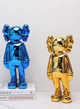 现代简约创玄意kws小公塑仔a雕树0001脂样板房书房家居关软装饰品