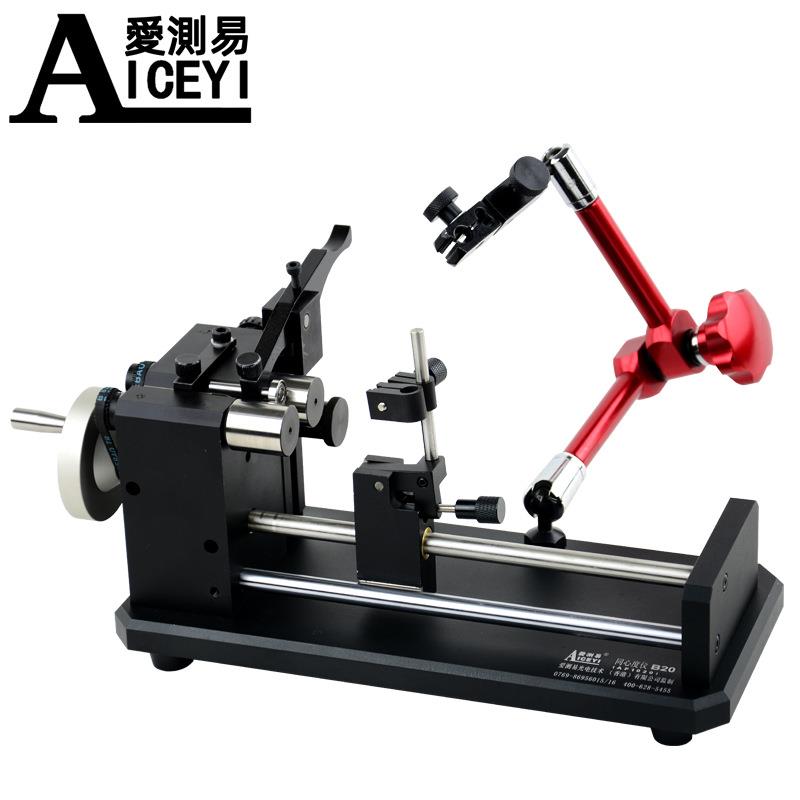 高精度圆柱滚轮双表头同心度测量仪B10同轴度偏摆跳动检查校正仪 - 图0