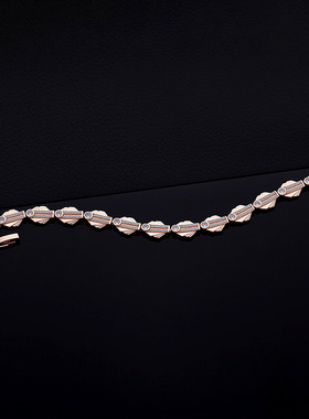 欧美风锆石铜手链 铜饰基底镶水晶 炫彩锆石点缀女士首饰