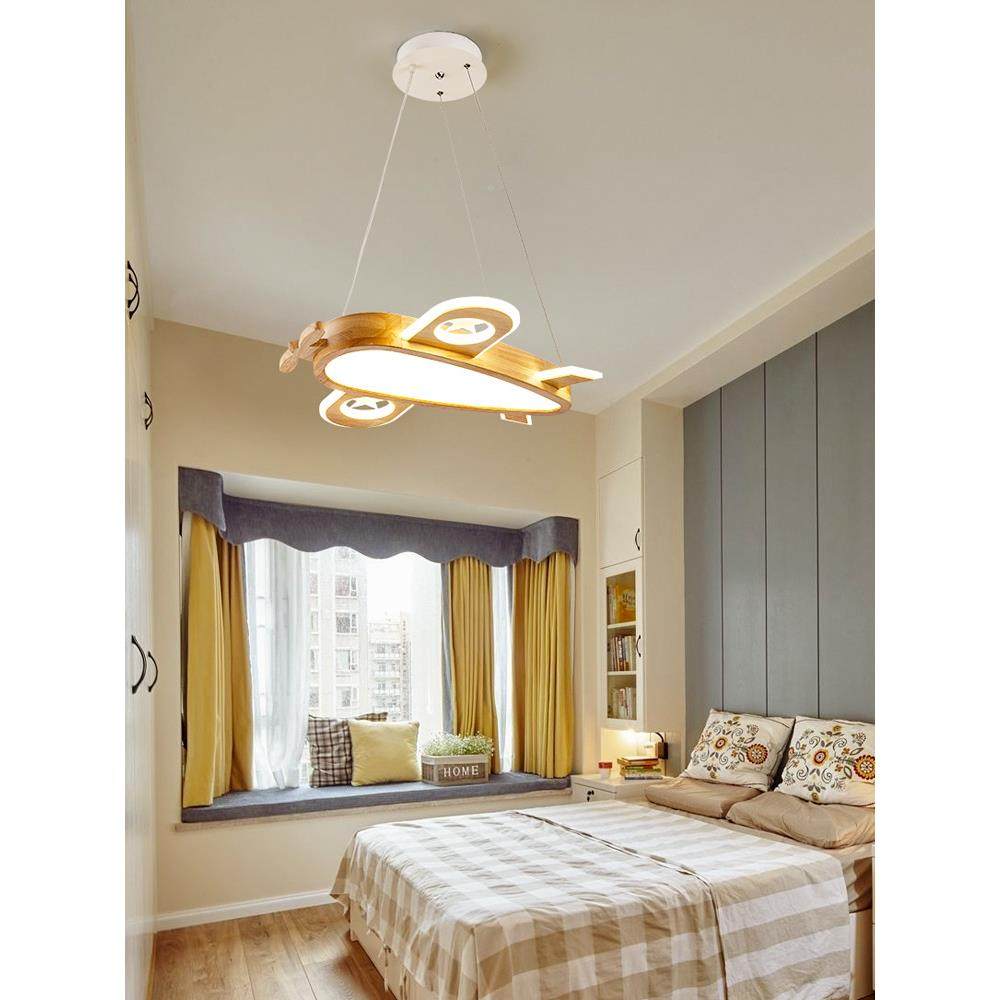 儿童飞房卡通实机灯全光谱护眼卧室吊灯日式478木男孩女孩间吸房,淘宝优惠券,粉丝福利购,淘宝优惠卷