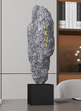 财聚客福来树桌脂工艺品面摆件厅入户关玄电视柜QJ5784公司办公桌